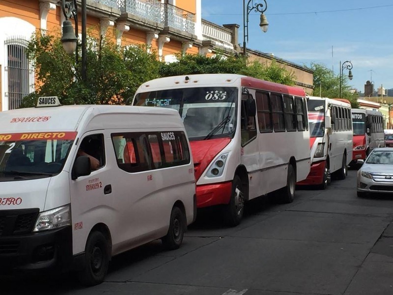 Opera al 20% el transporte público en Tepic