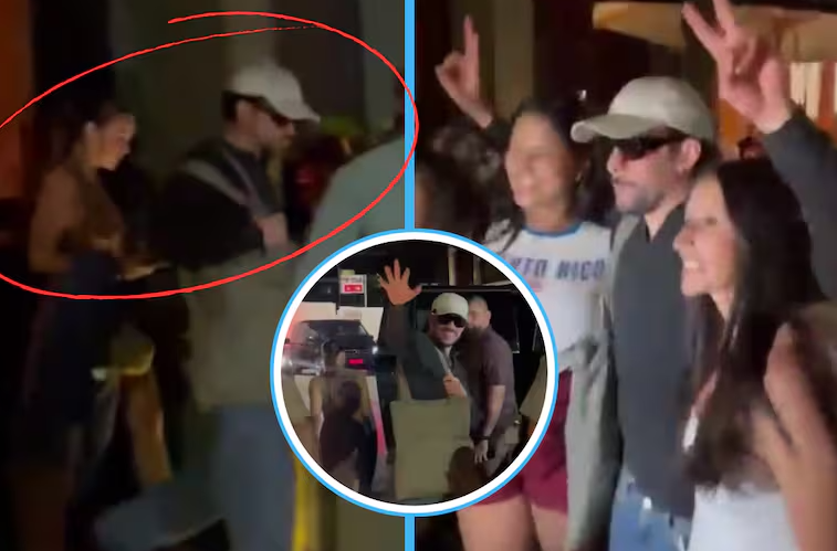 Captan a Bad Bunny y Gabriela Berlingeri saliendo de restaurante en Brasil
