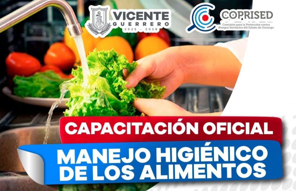 Convocan a la Capacitación en Higiene de Alimentos en Vicente Guerrero