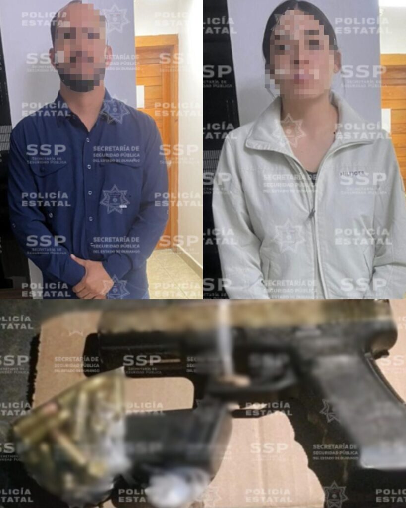 Confirma la SSP arresto de pareja que portaba arma en los límites con Zacatecas