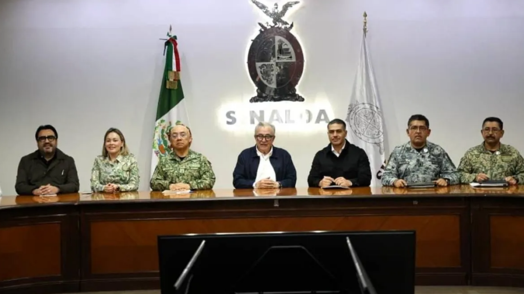 Reunión de Seguridad entre Rubén Rocha Moya y Omar García Harfuch
