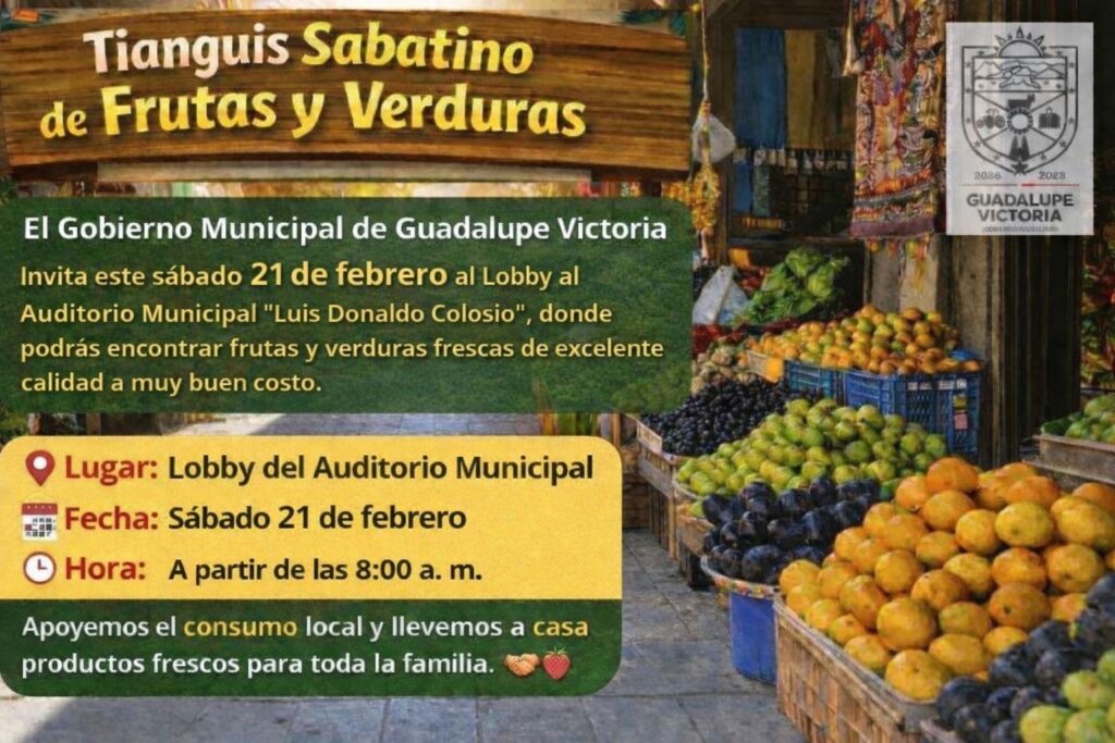 Invitan a Tianguis Sabatino con paquete de carne y productos frescos