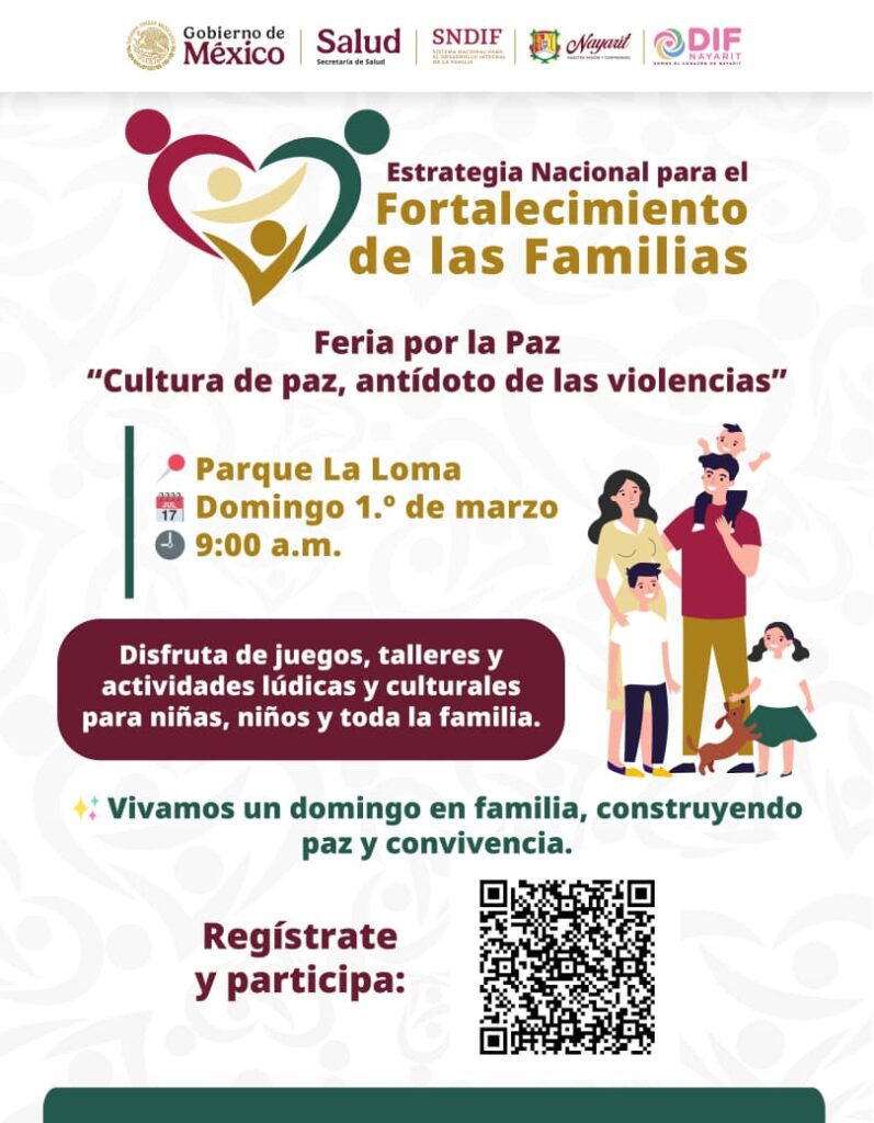 Para el Corazón de Nayarit, la paz se construye en familia.