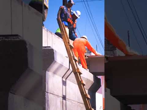 Avance en la construcción del puente de la calle Ignacio Zaragoza, en Tepic