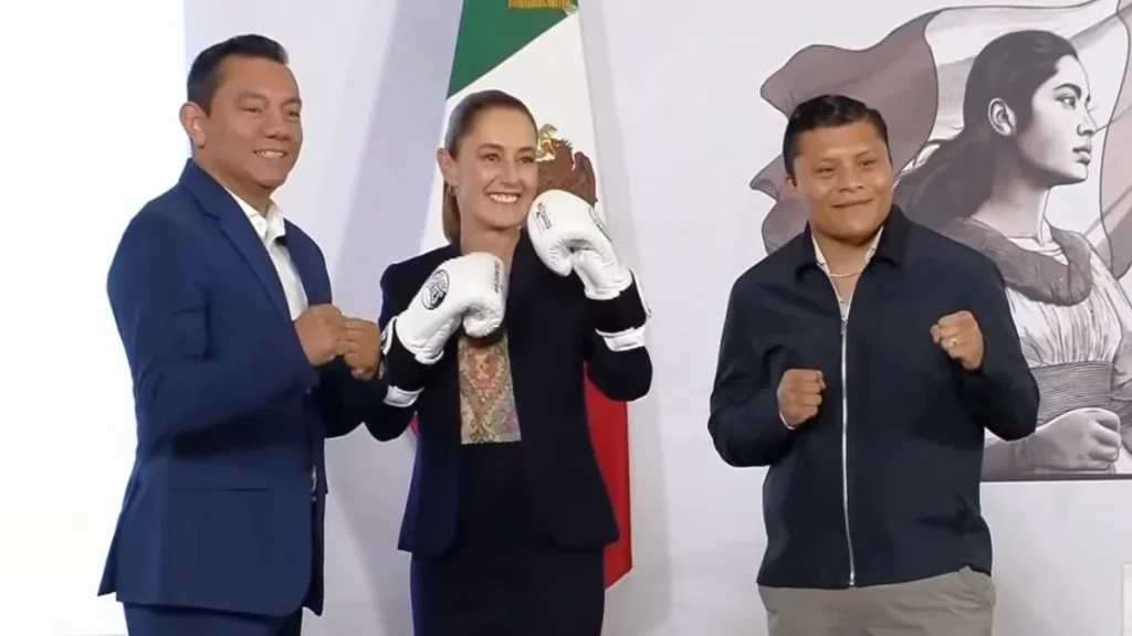 Sheinbaum lanza “Boxeando por la Paz” para apoyar a 5 mil boxeadores y 100 mil jóvenes