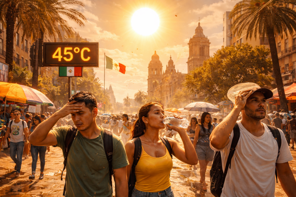 Olas de calor en 2026: México alcanzará hasta 45°C desde marzo