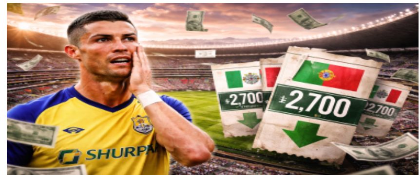 Se desploman los precios de reventa para el México vs. Portugal ante la baja de Ronaldo