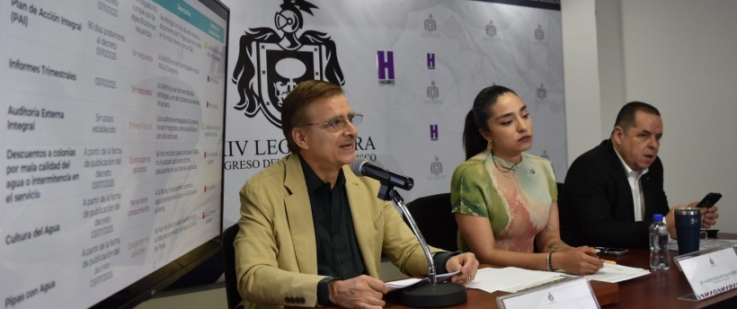 Diputados de Hagamos señalan incumplimientos del SIAPA; hoy comparece su director Antonio Juárez