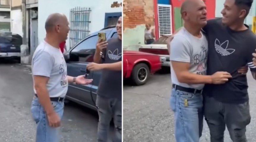 Joven recupera el auto que su padre vendió para pagarle la universidad.