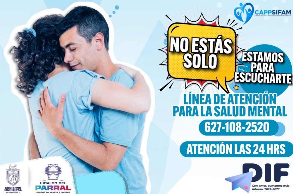 DIF Municipal fortalece atención en salud mental con línea disponible las 24 horas