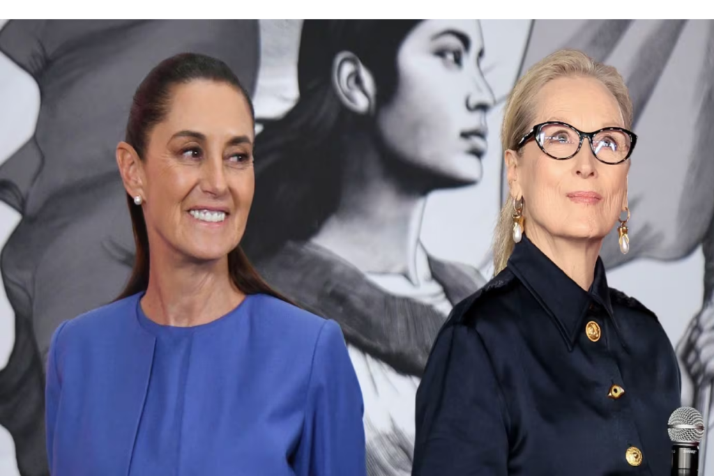Meryl Streep elogia liderazgo de Sheinbaum como ejemplo global