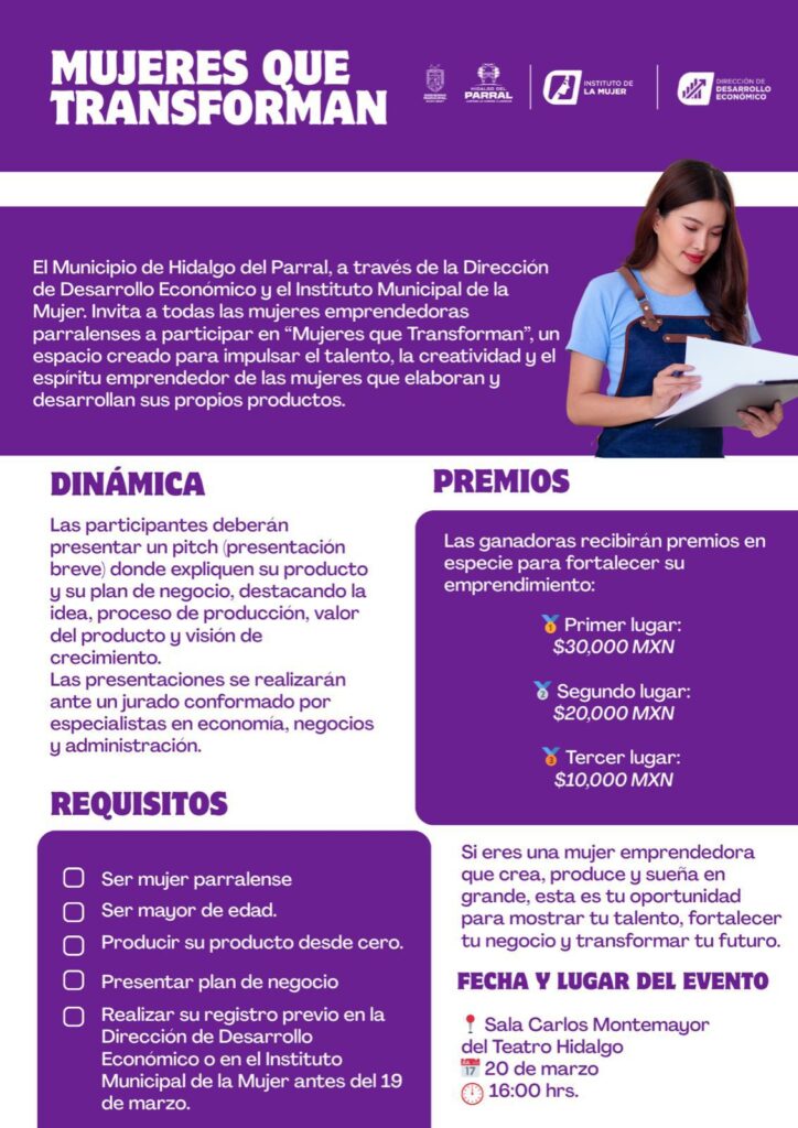 Impulsa Gobierno de Parral el emprendimiento femenino con “Mujeres que Transforman”