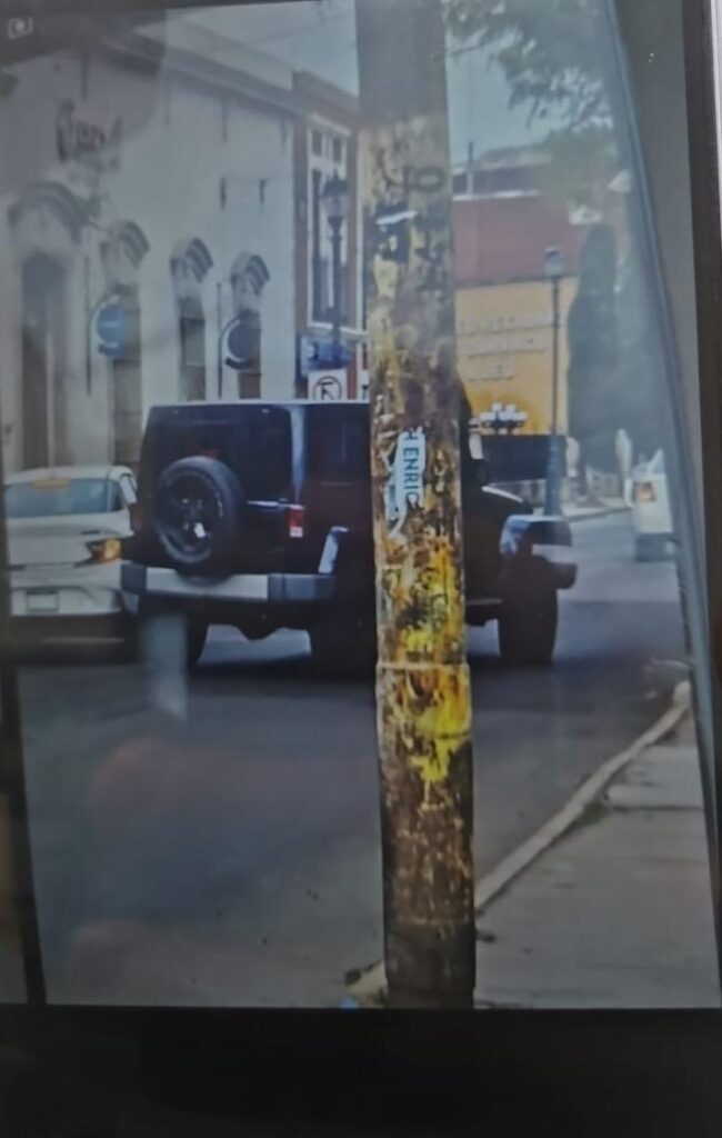 Filtran foto del Jeep que presuntamente arrolló y le quitó la vida a mujer