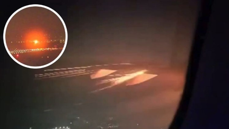 Explota turbina de un avión en pleno despegue y desata el pánico en Brasil