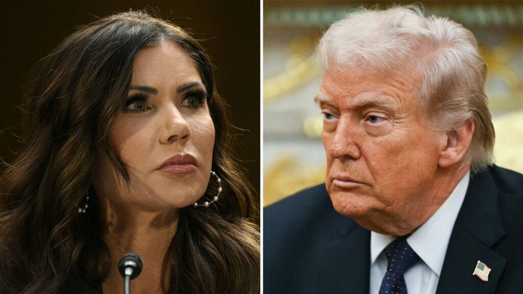 Trump destituye a Kristi Noem como secretaria de Seguridad Nacional de EE. UU.