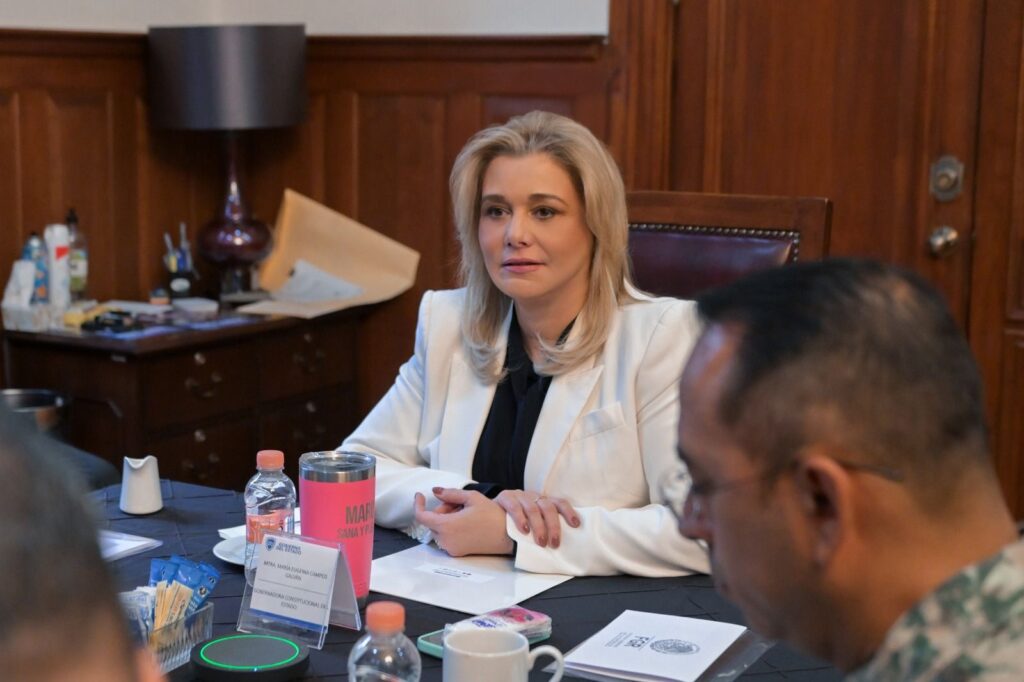 Maru Campos encabeza Mesa Estatal de Segurid zn
