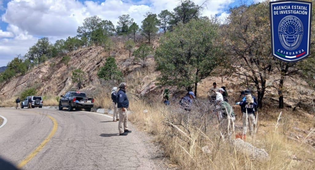 Hallan restos humanos en la carretera Parral–Guadalupe y Calvo