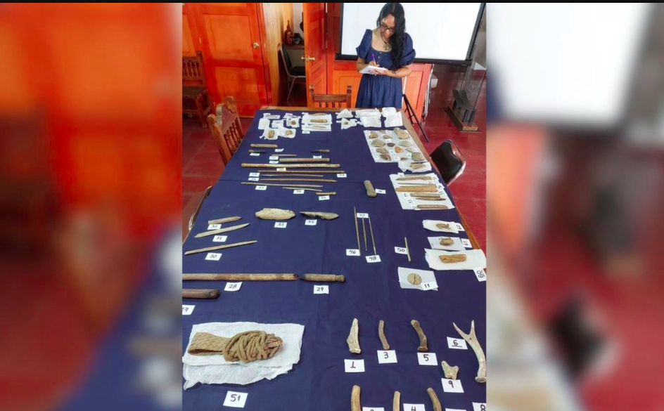 INAH estudia extraños telares prehispánicos hallados en cuevas de Teloloapan, Guerrero
