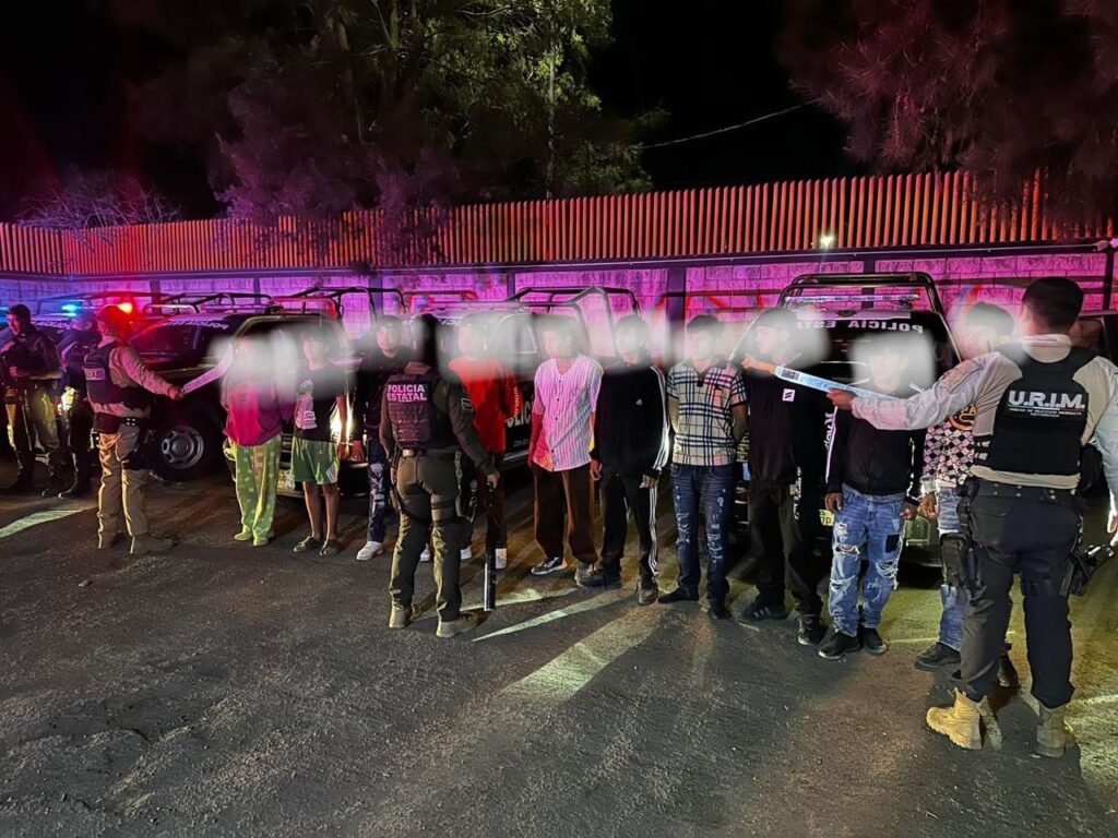 Operativo Dragón detiene a 10 personas, entre ellos 5 menores hasta de 12 años de edad