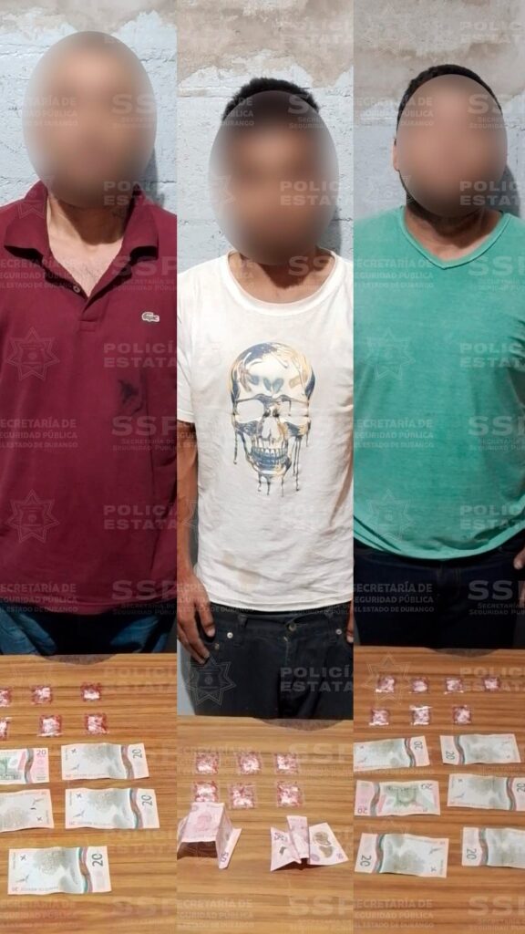Operativo Dragón detiene a tres varones con sustancias prohibidas