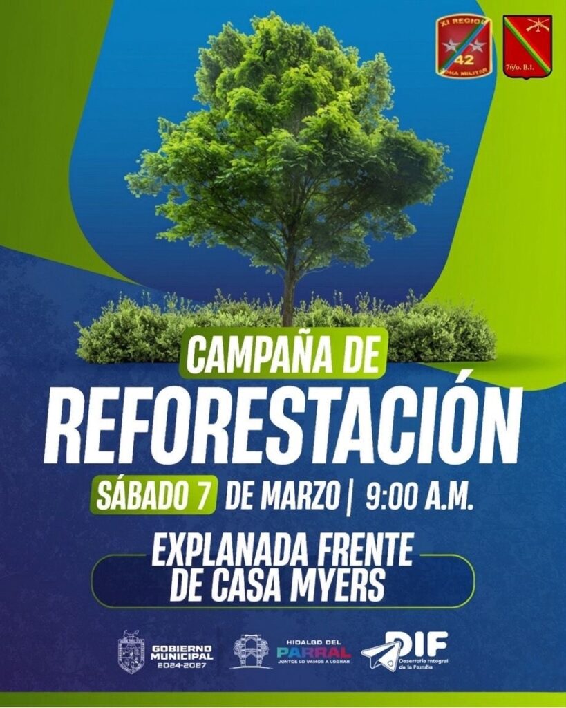 Parral se une por el futuro verde: invitan a gran campaña de reforestación este sábado