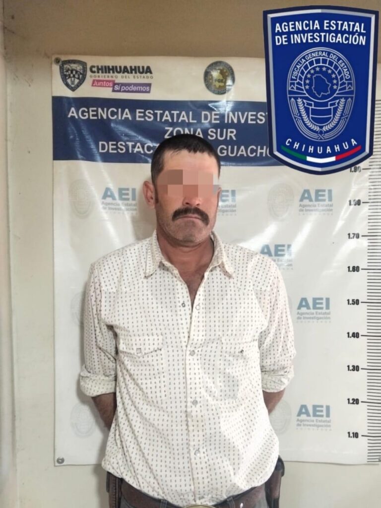 Detienen a presunto agresor sexual de una menor de edad en Guachochi