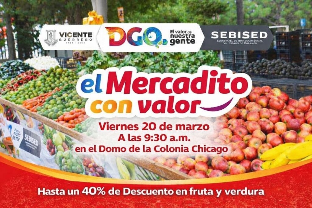 Llega el ‘Mercadito con Valor’ a Vicente Guerrero