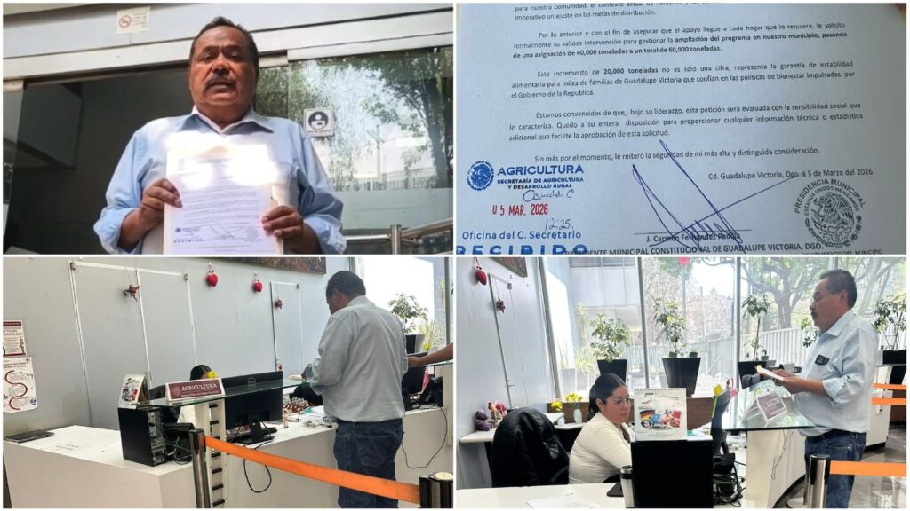 Alcalde de Guadalupe Victoria gestiona ampliación de acopio de frijol en Ciudad de México
