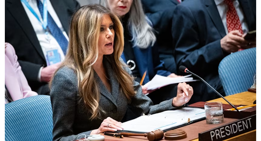 La Primera Dama de EE. UU. debuta en la ONU centrada en la infancia y educación