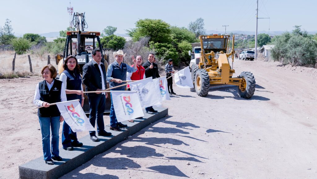 Arranca pavimentación en Tepehuanes que mejorará acceso y seguridad a 6 mil habitantes