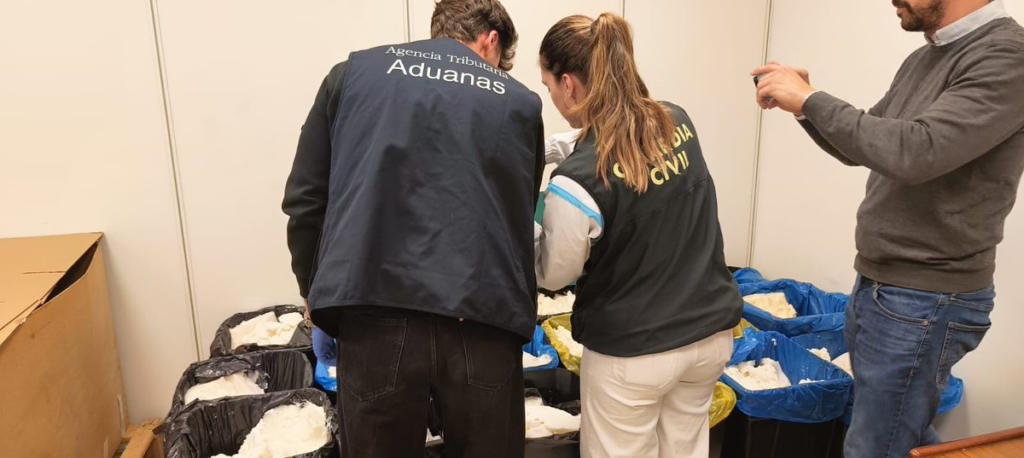 Incautan en España 625 kilos de metanfetamina procedentes de México