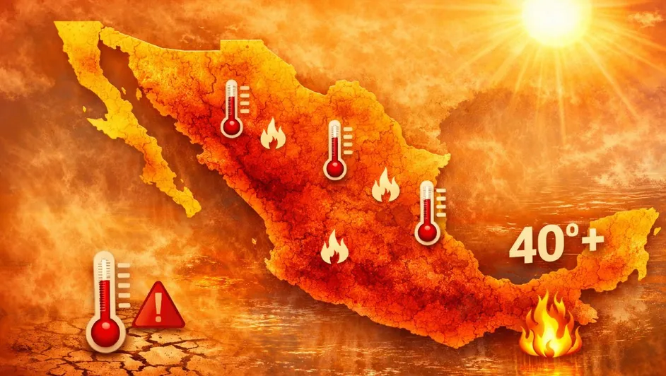 Ola de calor y anticiclón elevarán temperaturas hasta 45°C en México