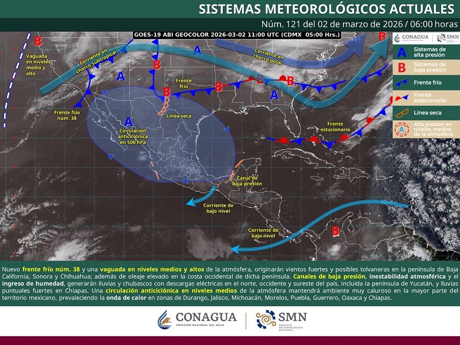 Clima en Jalisco: semana variable con calor, viento y posibilidad de lluvia