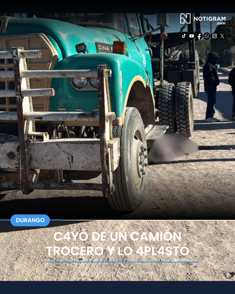 Al caer de un camión trocero lo pasaron las llantas y perdió la vida