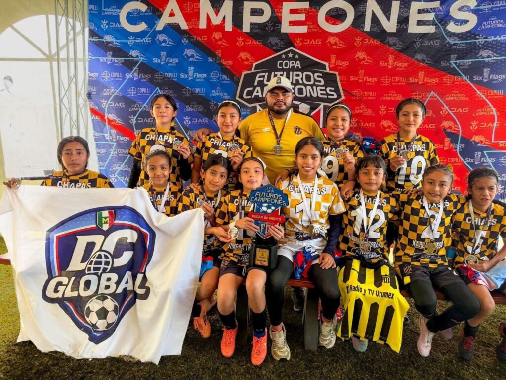 Sueño europeo para niñas futbolistas de Chiapas