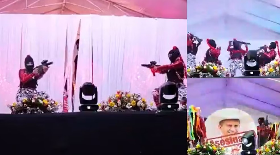 Colegio de Bachilleres de Michoacán desaprueba baile escolar con 4rm4s de utilería