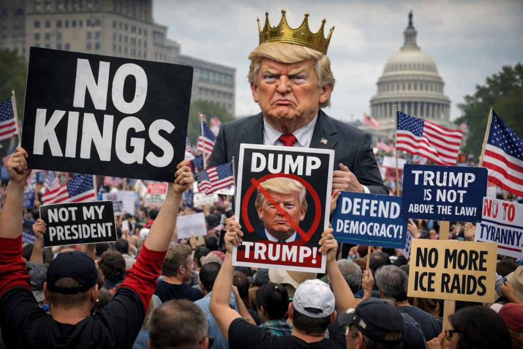 Protestas “No Kings Day” movilizan a millones en Estados Unidos
