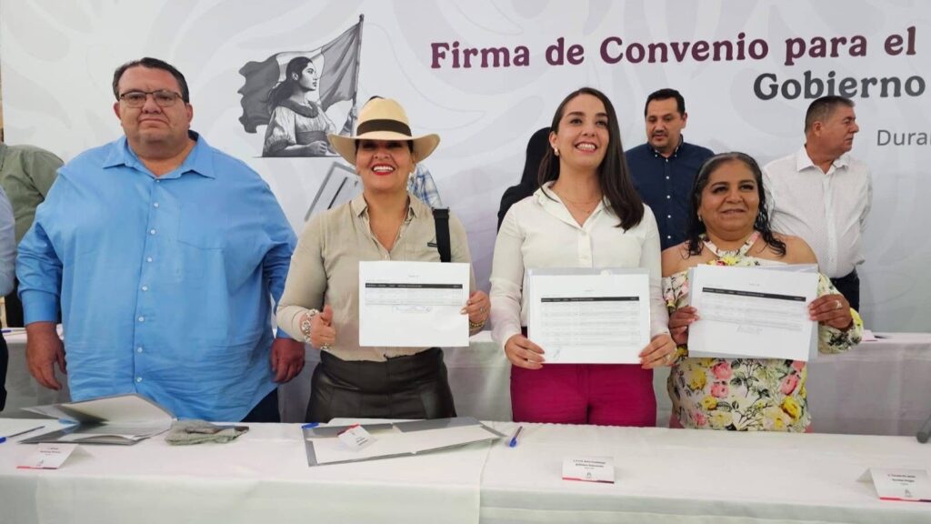 Nancy Vázquez participa en Firma de Convenio de Fortalecimiento Hidrosanitaria