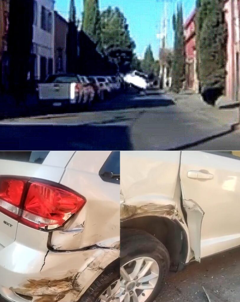 Mujer que manejaba y maniobraba su celular chocó contra vehículo estacionado