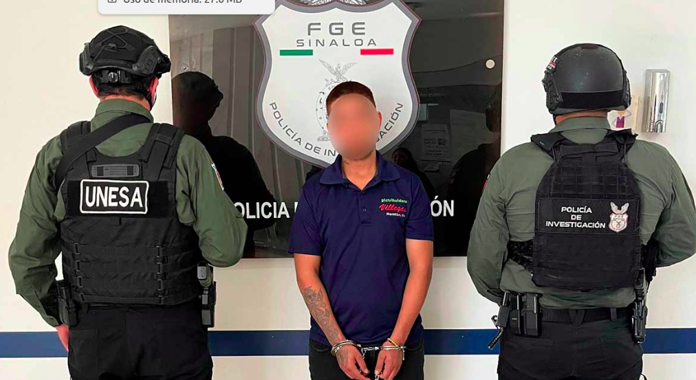 FGE captura al presunto asesino de madre buscadora en Mazatlán