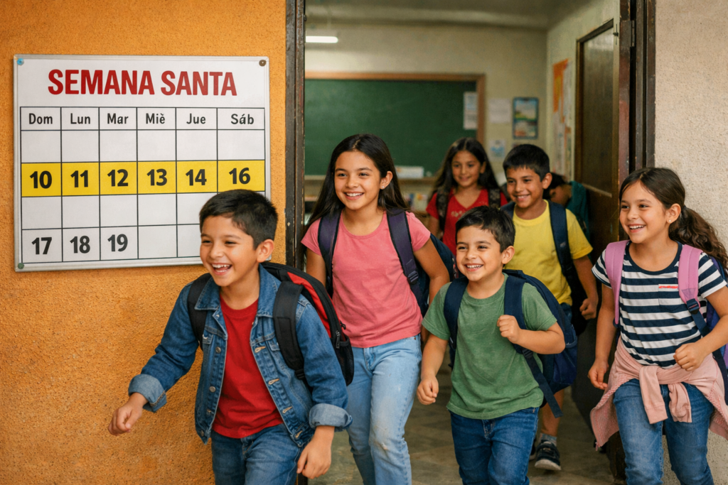 Vacaciones de Semana Santa 2026: ¿Cuándo es el último día de clases?
