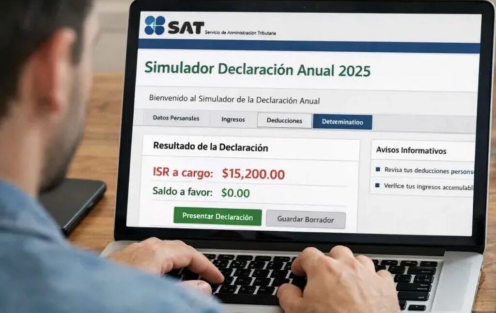 Evita multas y errores usando el simulador del SAT