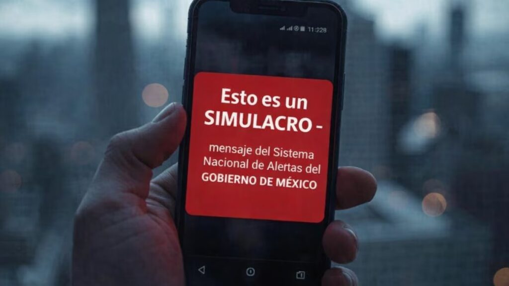 Así es la nueva alerta que recibirán los celulares durante el Simulacro Nacional 2026