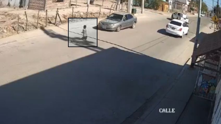 VIDEO: Niño es atropellado en Sonora y sigue caminando: «¡No me pasó nada!»