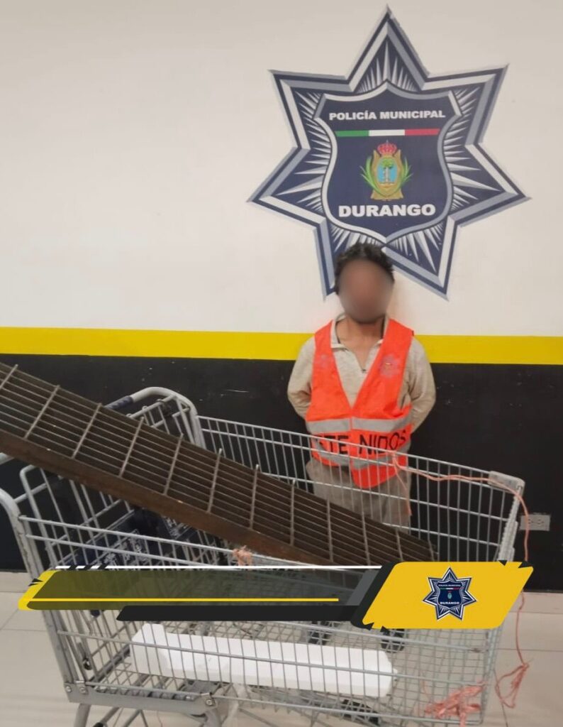 Por una rejilla de drenaje y un carrito de supermercado pidió la libertad