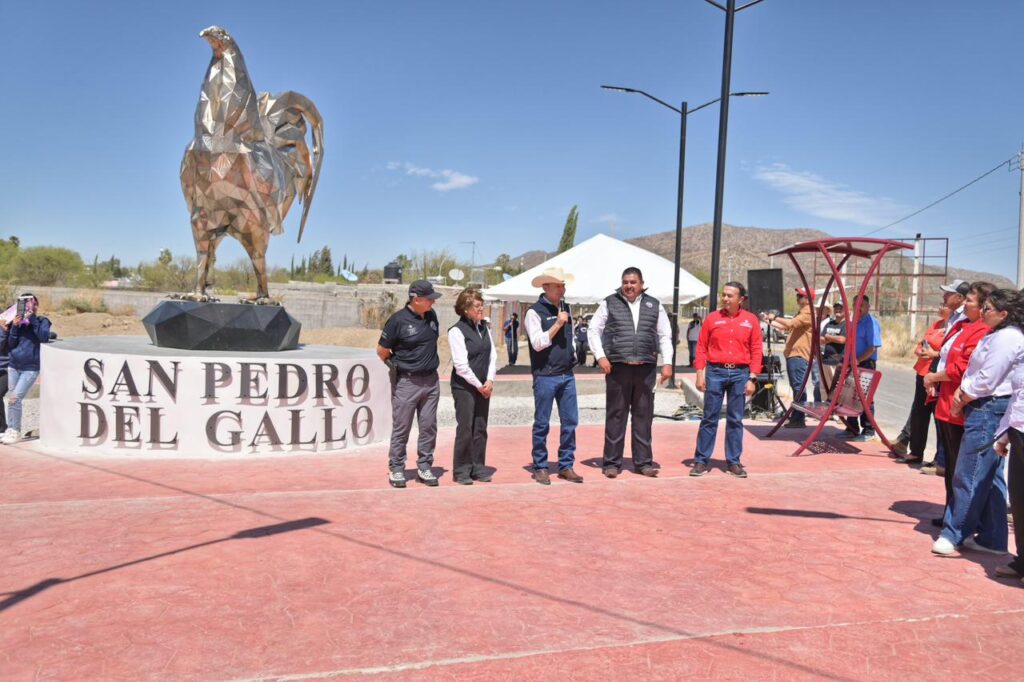 Nuevo monumento del Gallo da identidad y espacio de convivencia a San Pedro del Gallo