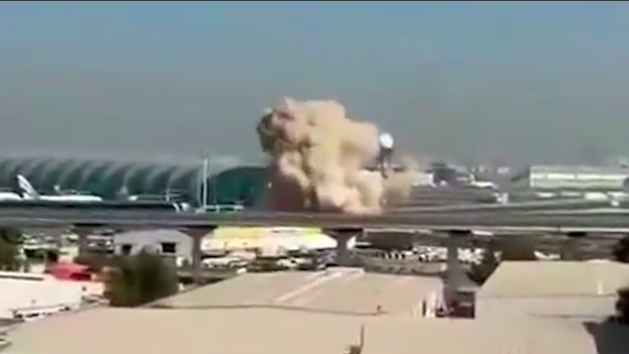 Dron impactó en la pista del Aeropuerto Internacional de Dubai