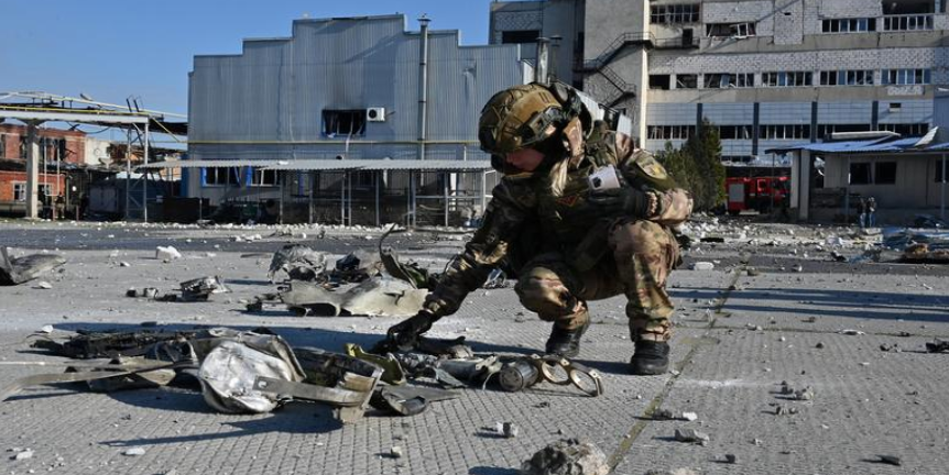 Dron ruso impacta edificio policial y deja más de 40 heridos