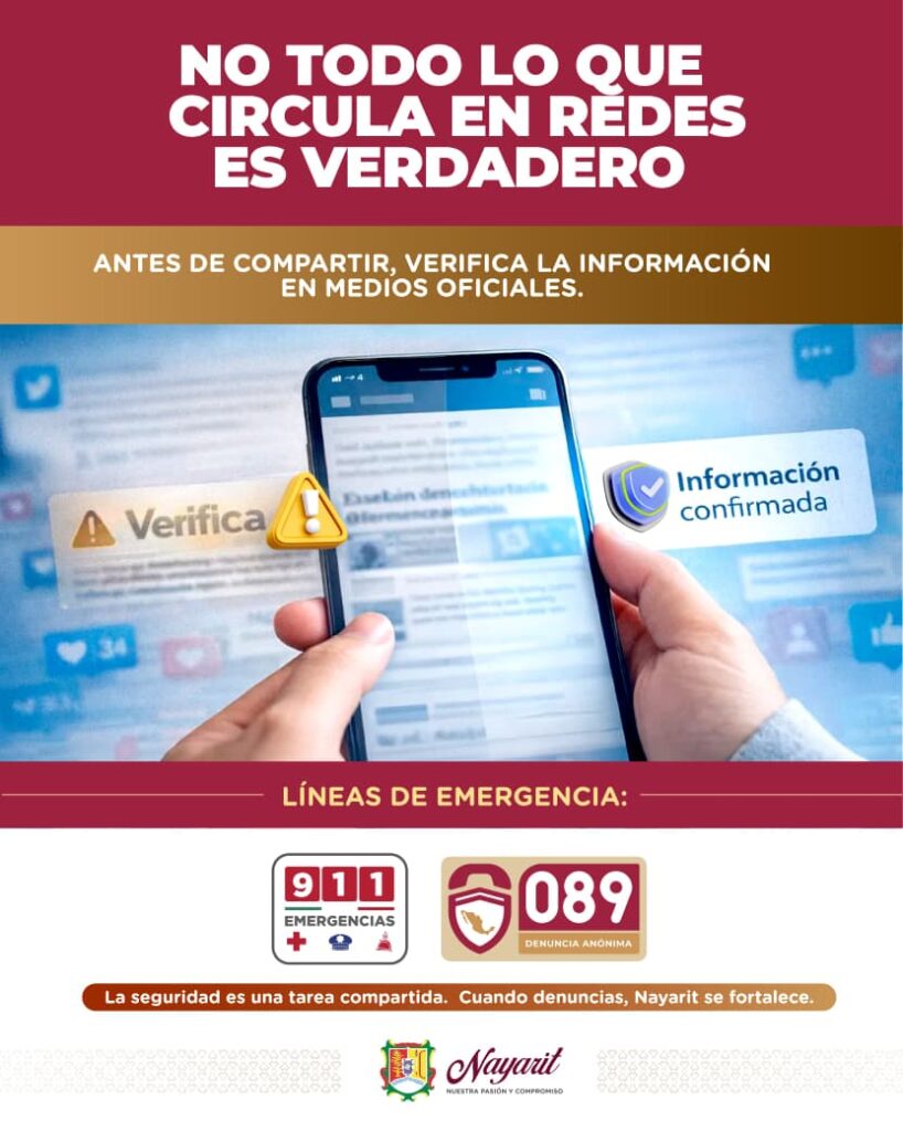 No todo lo que circula en redes es verdadero