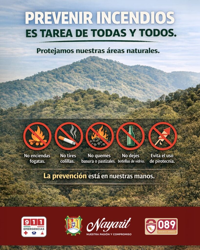 Llama gobierno del Estado a prevenir incendios